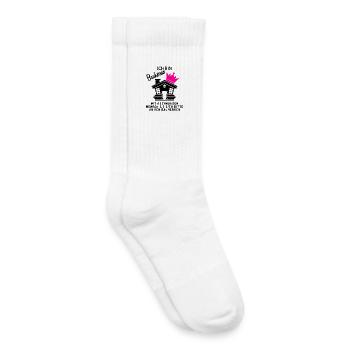 Bauherrin Hausbau Baustelle Richtfest - Kinder Tennissocken - Weiß - Rechts