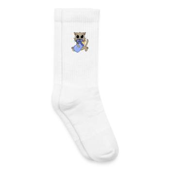 Baby Junge Katze - Kinder Tennissocken - Weiß - Rechts