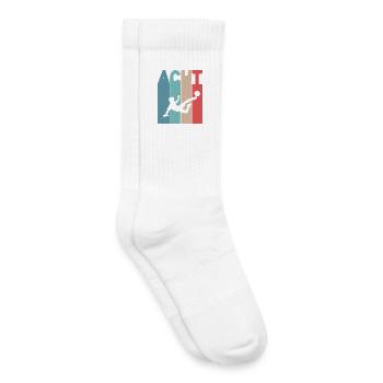 8 Jahre Kinder 8. Geburtstag Fußball - Kinder Tennissocken - Weiß - Rechts