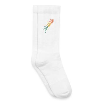 Klettern Mädchen Kletterer - Kinder Tennissocken - Weiß - Rechts