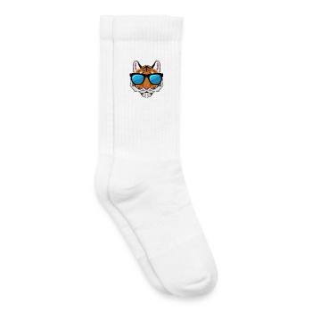 Tiger Sonnenbrille - Kinder Tennissocken - Weiß - Rechts