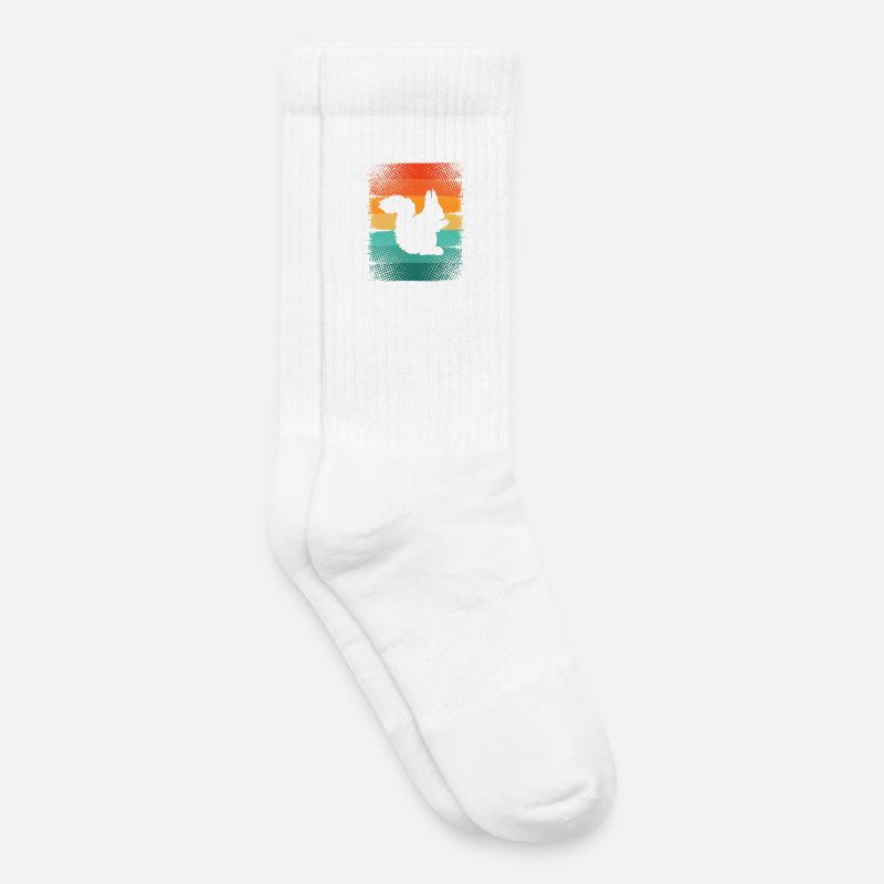 Eichhörnchen - Kinder Tennissocken - Weiß