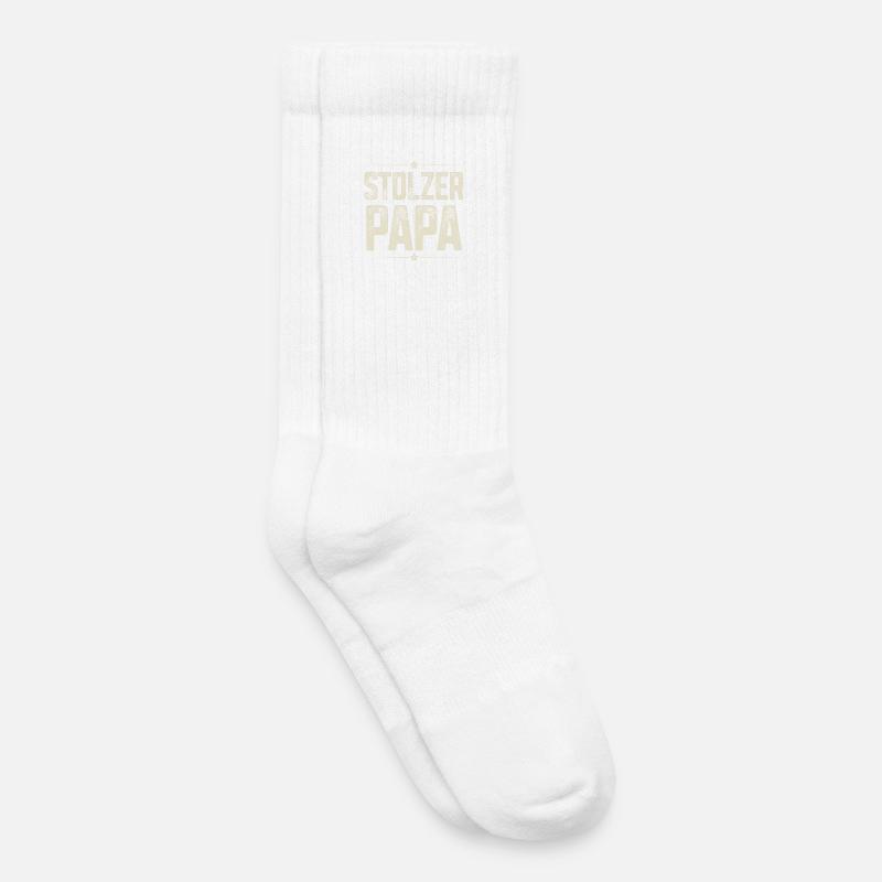 Stolzer Papa - Kinder Tennissocken - Weiß