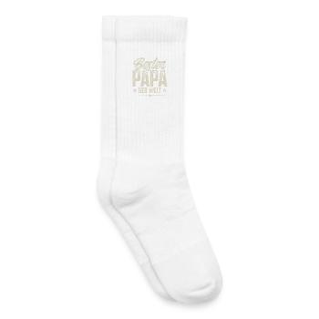 Bester Papa Der Welt Vatertag Vater - Kinder Tennissocken - Weiß - Rechts