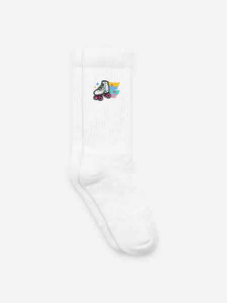 Rollschuhlaufen Rollschuhe - Kinder Tennissocken - Weiß
