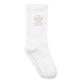 Krypto Blockchain - Kinder Tennissocken - Weiß - Rechts