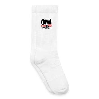 Oma 2023 - Werdende Oma - Kinder Tennissocken - Weiß - Rechts