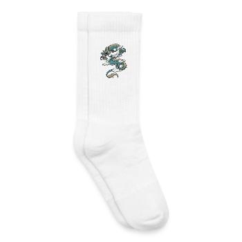 Japanischer Drache Tokio Japan - Kinder Tennissocken - Weiß - Rechts