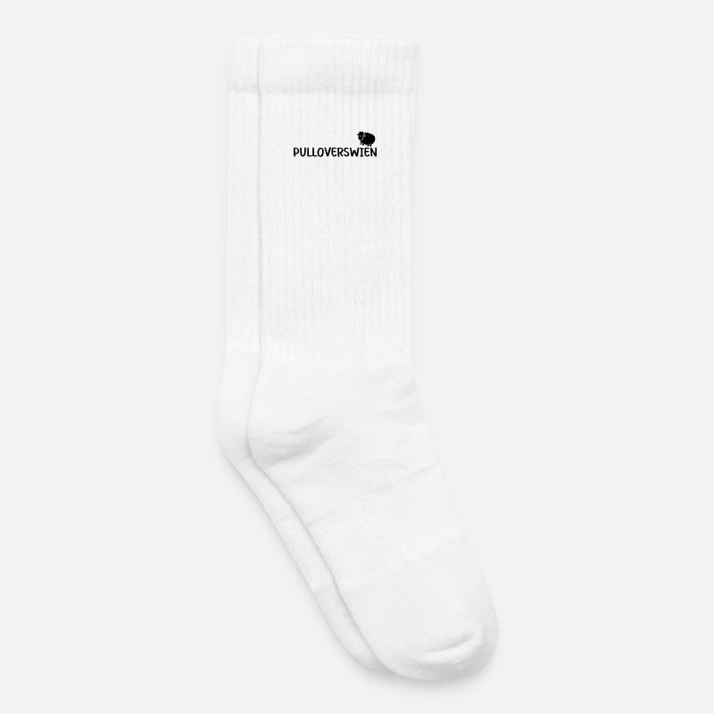 Pulloverswien Plattdeutsch Ostfriesisch Schaf - Kinder Tennissocken - Weiß