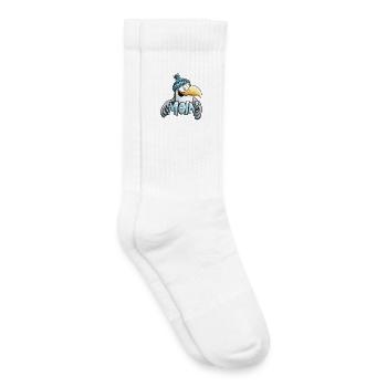 Moin Möwe I Nordsee I Norddeutsch - Kinder Tennissocken - Weiß - Rechts