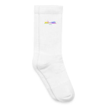 Lübeck Skyline Bunt Lübeck Allemagne du Nord - Chaussettes de tennis bio enfant - blanc - Droite