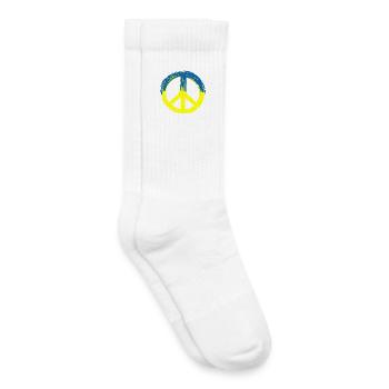 Peace for Ukraine - Kids Tennis Socks - white - Right