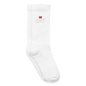 Norvège Fishing Angler Fishing Tour - Chaussettes de tennis bio enfant - blanc - Droite