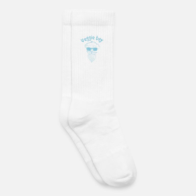Veggie - Kinder Tennissocken - Weiß