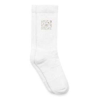 18e anniversaire Math Mathefan étudiant en mathématiques - Chaussettes de tennis bio enfant - blanc - Droite