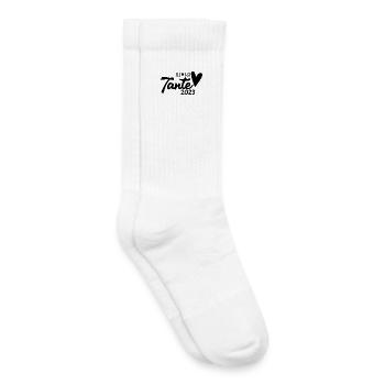 Tante 2023 - Werdende Tante - Tante werden - Kinder Tennissocken - Weiß - Rechts
