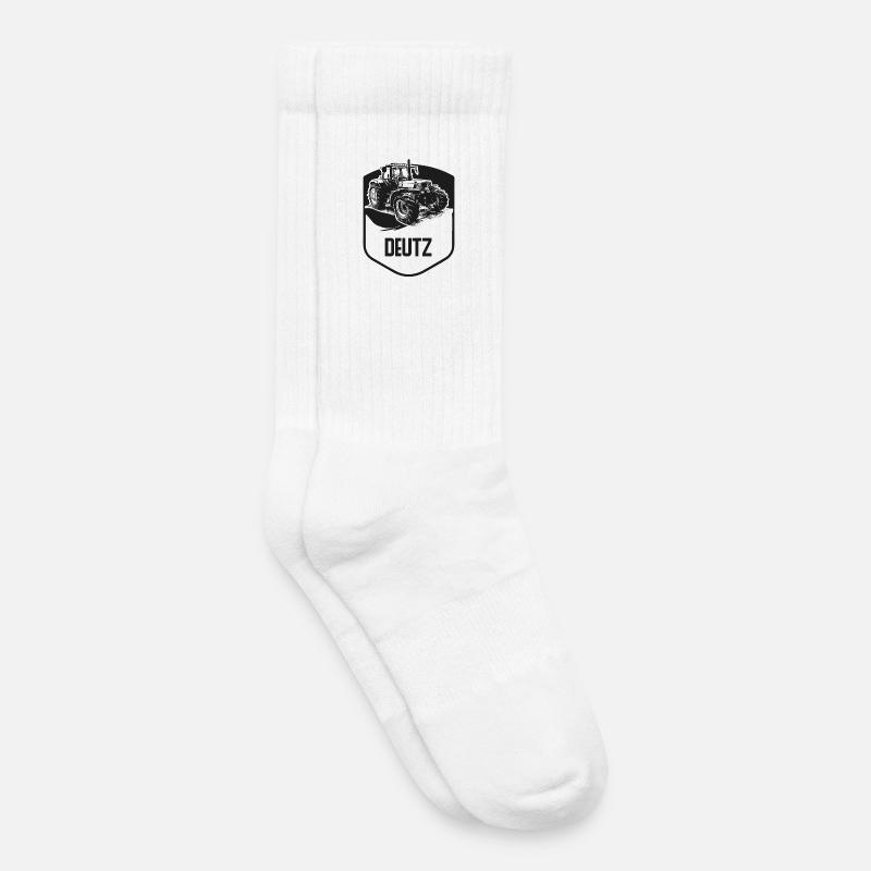 Deutz Traktor Wappen - Kinder Tennissocken - Weiß