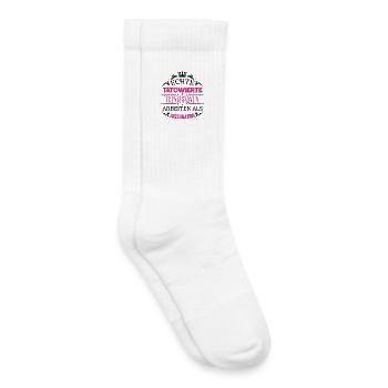 Tätowierte Prinzessin arbeitet als Arzthelferin - Kinder Tennissocken - Weiß - Rechts
