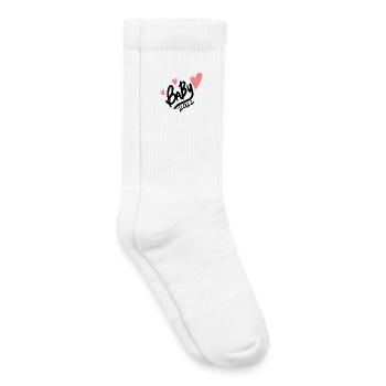 Baby 2022 - Geburt Schwanger 2022 - Kinder Tennissocken - Weiß - Rechts