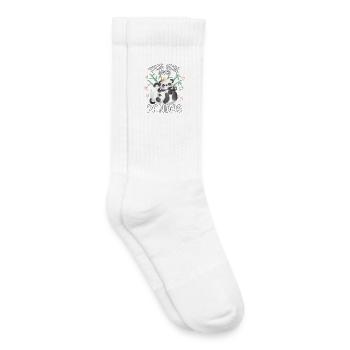 Dieses Maedchen Liebt Pandas - Kinder Tennissocken - Weiß - Rechts
