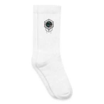 Toller Steampunk-Hammerhai - Kinder Tennissocken - Weiß - Rechts