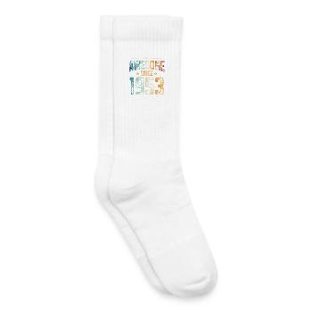 1953 Born Birthday Year of birth - Kids Tennis Socks - white - Right