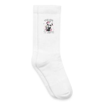 Dieses Maedchen Liebt Pandas - Kinder Tennissocken - Weiß - Rechts