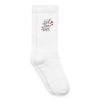 La meilleure équipe de tous les temps! - Chaussettes de tennis bio enfant - blanc - Droite