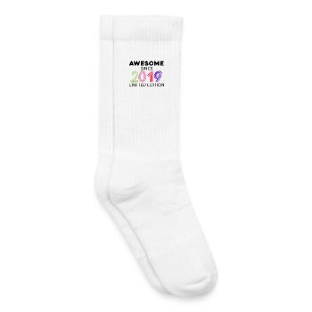 Fantastisch seit 2019 - Jahrgang 2019 - Kinder Tennissocken - Weiß - Rechts