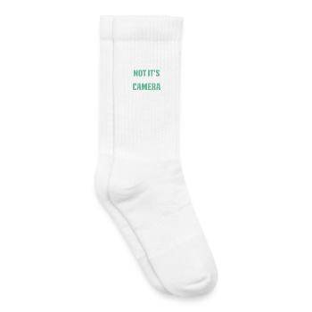 Ironic Message Photography - Kids Tennis Socks - white - Right