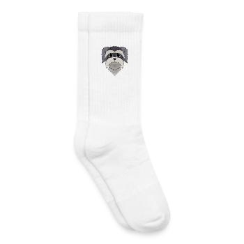 Snout - Miniature Schnauzer - Kids Tennis Socks - white - Right