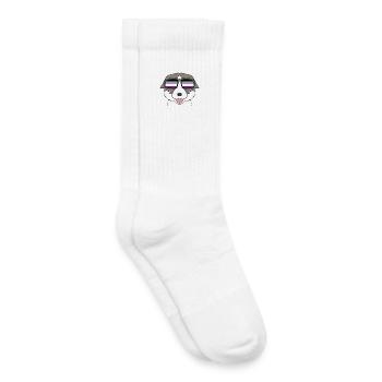 Asexuel Lgbt Allemand Thai Bangkaew Asexualité - Chaussettes de tennis bio enfant - blanc - Droite