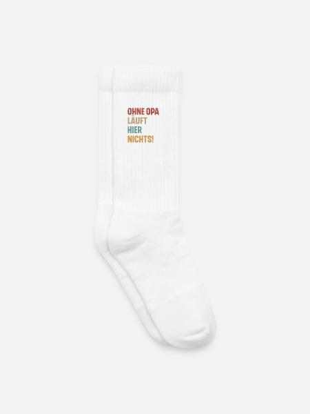 Opa - Kinder Tennissocken - Weiß