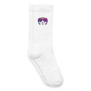 Chien bisexuel Thaïlandais Bangkaew - Chien avec lunettes - Chaussettes de tennis bio enfant - blanc - Droite