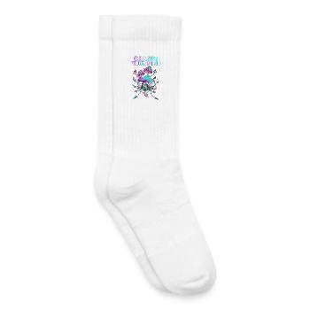 Psychedelische Pilz Kunst - Change Yor Mind - Kinder Tennissocken - Weiß - Rechts
