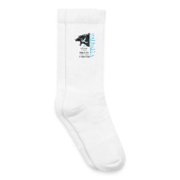 Grizzly Bear Valhalla Viking Bear Wotan Nœuds - Chaussettes de tennis bio enfant - blanc - Droite