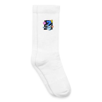7 birthday boy - 7 years old - I am 7 - Kids Tennis Socks - white - Right