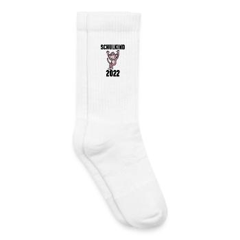 Schuldkind Einschulung 2022 - Kinder Tennissocken - Weiß - Rechts
