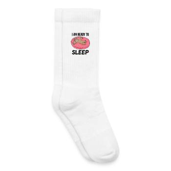 I am ready to sleep - Kids Tennis Socks - white - Right