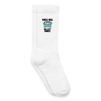Onkel - Onkel werden - Kinder Tennissocken - Weiß - Rechts