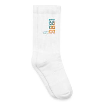 40TH BIRTHDAY LIMITED EDITION 1986 - Kids Tennis Socks - white - Right