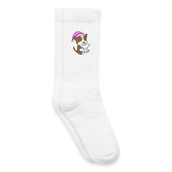 Hund Hunderasse American Staffordshire Terrier - Kinder Tennissocken - Weiß - Rechts