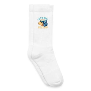 Let's Taco 'Bout Hiking - Kinder Tennissocken - Weiß - Rechts