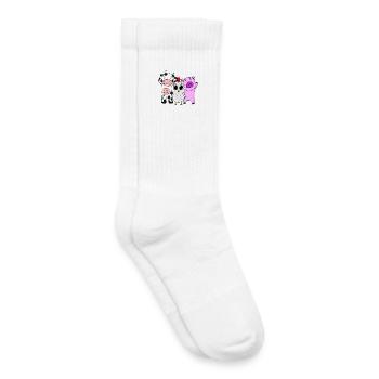 Animaux de ferme - Chaussettes de tennis bio enfant - blanc - Droite