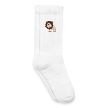 Lion motif for children - Kids Tennis Socks - white - Right