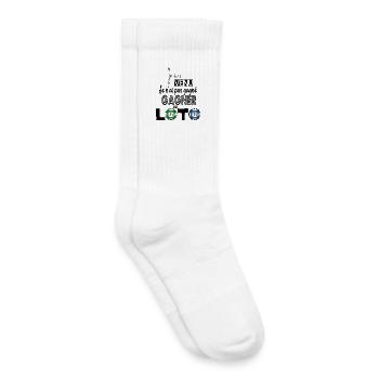 LOTO - Chaussettes de tennis bio enfant - blanc - Droite