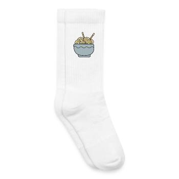 Ramen Noodles Kawaii Japon Cuisine - Chaussettes de tennis bio enfant - blanc - Droite