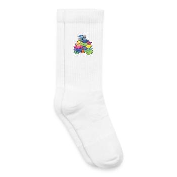 Koala und Kissen - Kinder Tennissocken - Weiß - Rechts