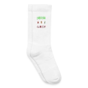 Weihnachten beginnt mit Christus - Kinder Tennissocken - Weiß - Rechts