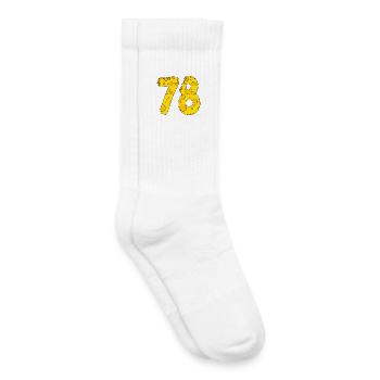 78 Jahre alt - 78. Geburtstag Geschenk - 1978 - Kinder Tennissocken - Weiß - Rechts